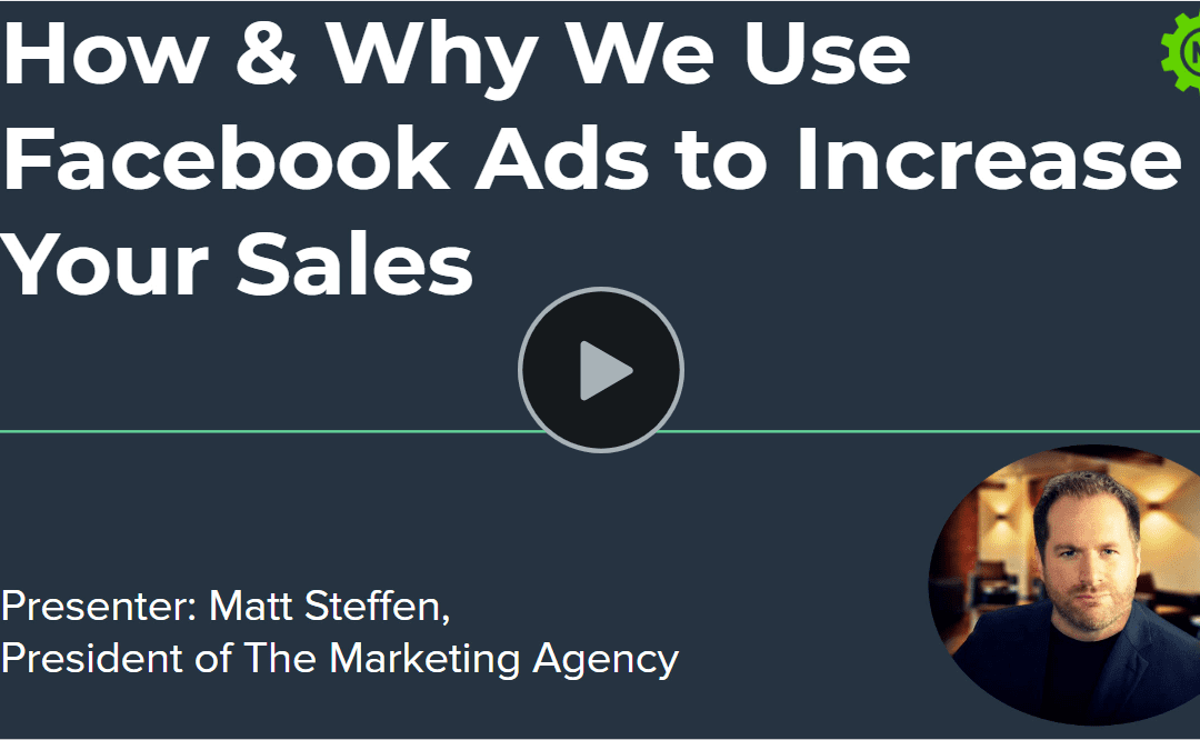 How & Why We Use Facebook to Increase Your Sales